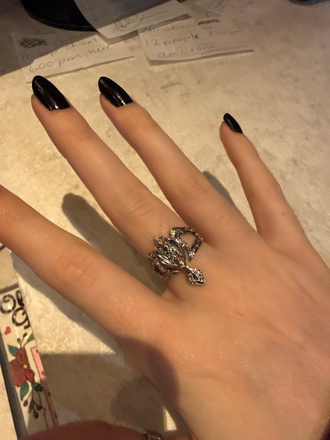 Customer photo review of TRIBAL CROSS RING