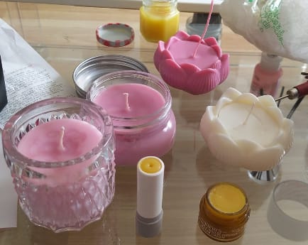 Customer photo review of PORTAMECHAS PARA VELAS