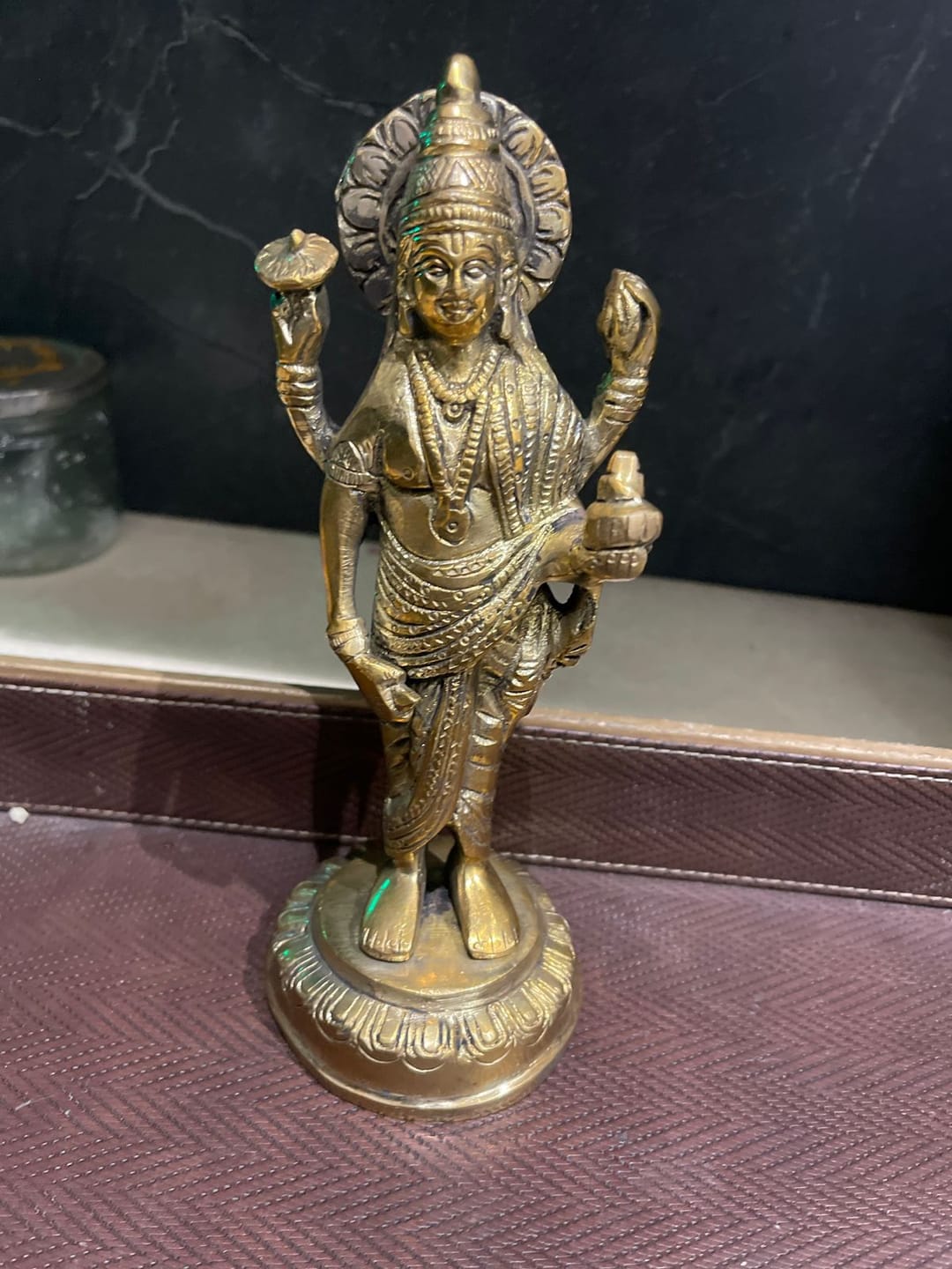 Customer photo review of Dhanvantri Ji 100% Pure Brass Statue Idol Decorative Showpiece for Home, Office and Gifting by Vastu Mandir