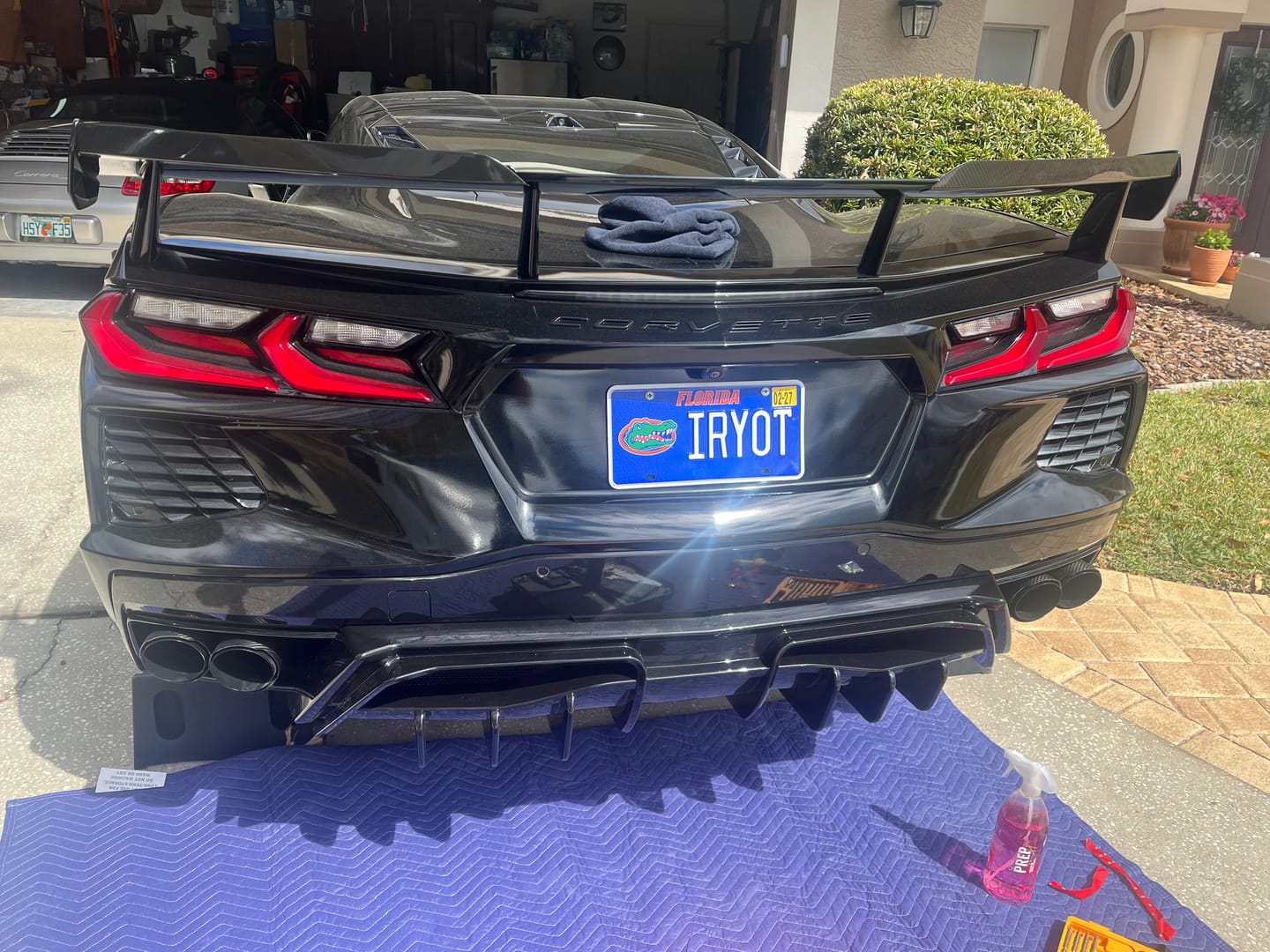 Customer photo review of Corvette C8 Rear Bumper Add-On Diffuser Splitter Lip