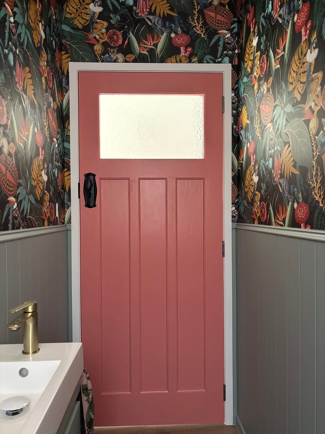 Customer photo review of Reverie - Funky Jungle Wallpaper - Charcoal/Black