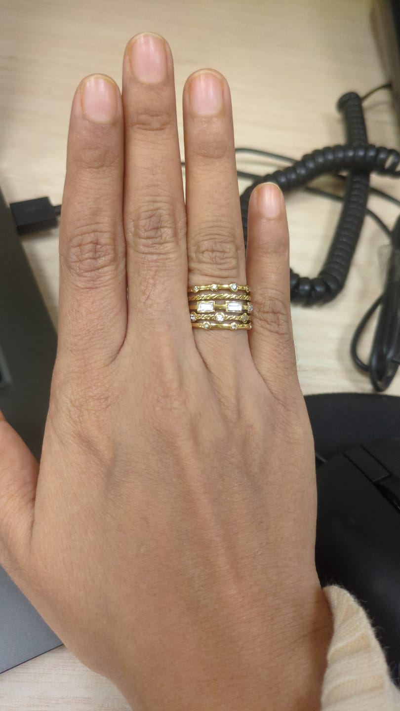 Customer photo review of Monarch Layers Ring