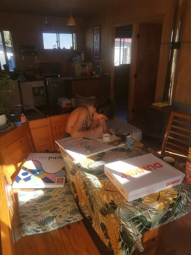 Customer photo review of Flowered Tiger (Pintura por Números) 40x50 cm