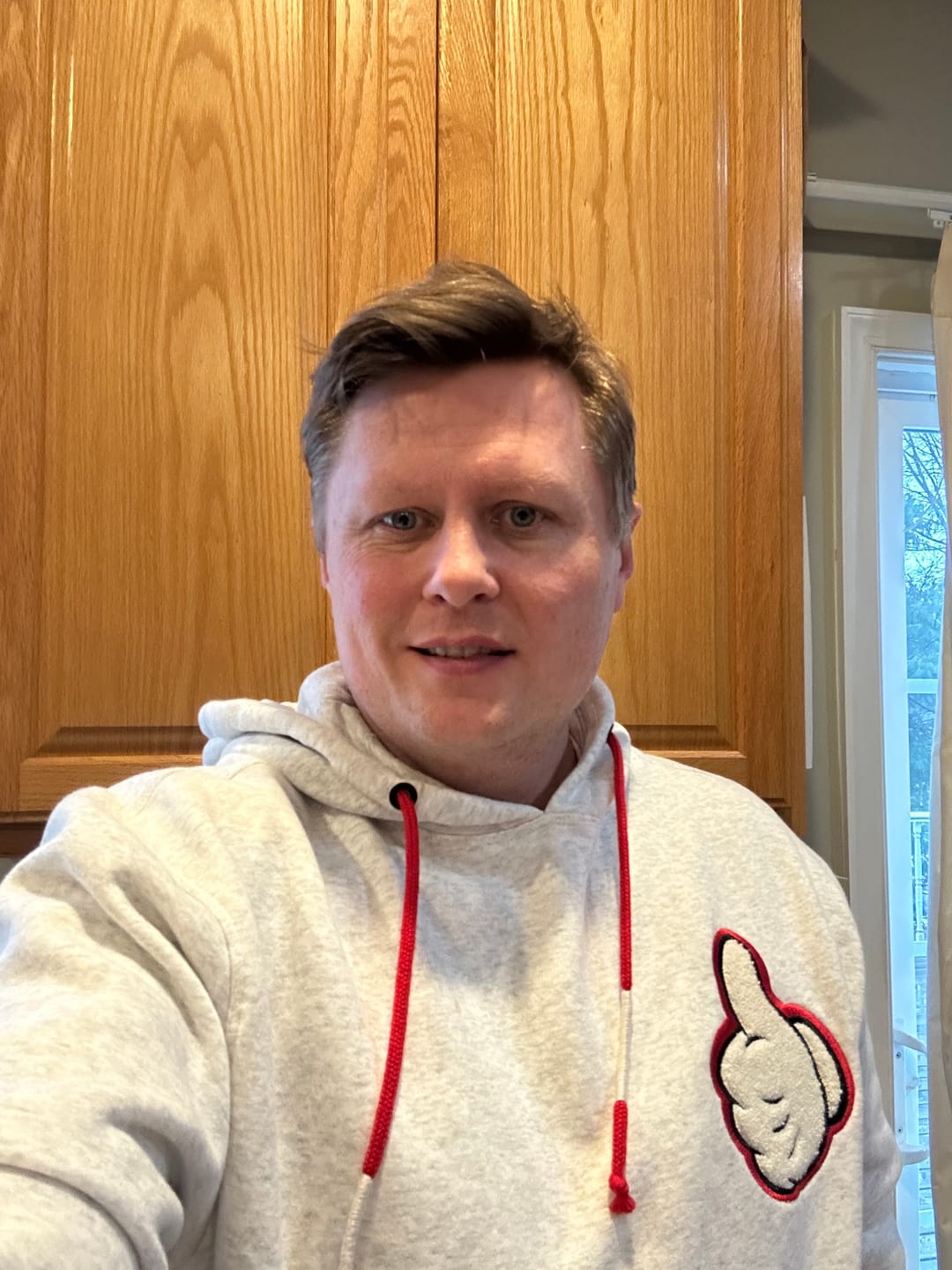 Customer photo review of Disney "You Got This, Pal!" (Heather Gray) – Classic Hoodie