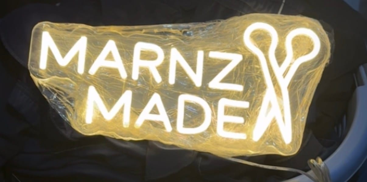Customer photo review of Custom Neon Sign for Malik