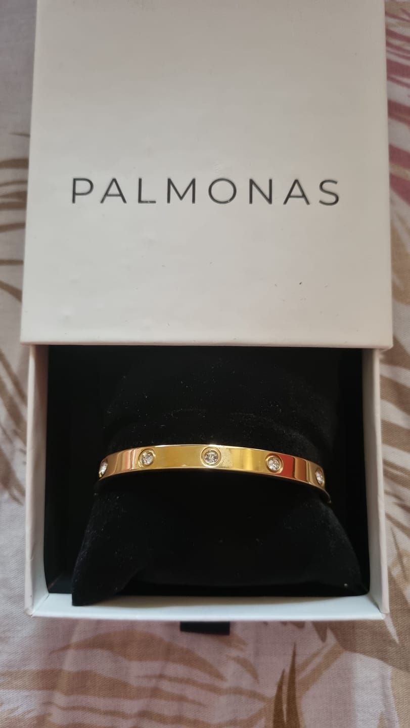 Customer photo review of Dazzling Stone Bangle Bracelet