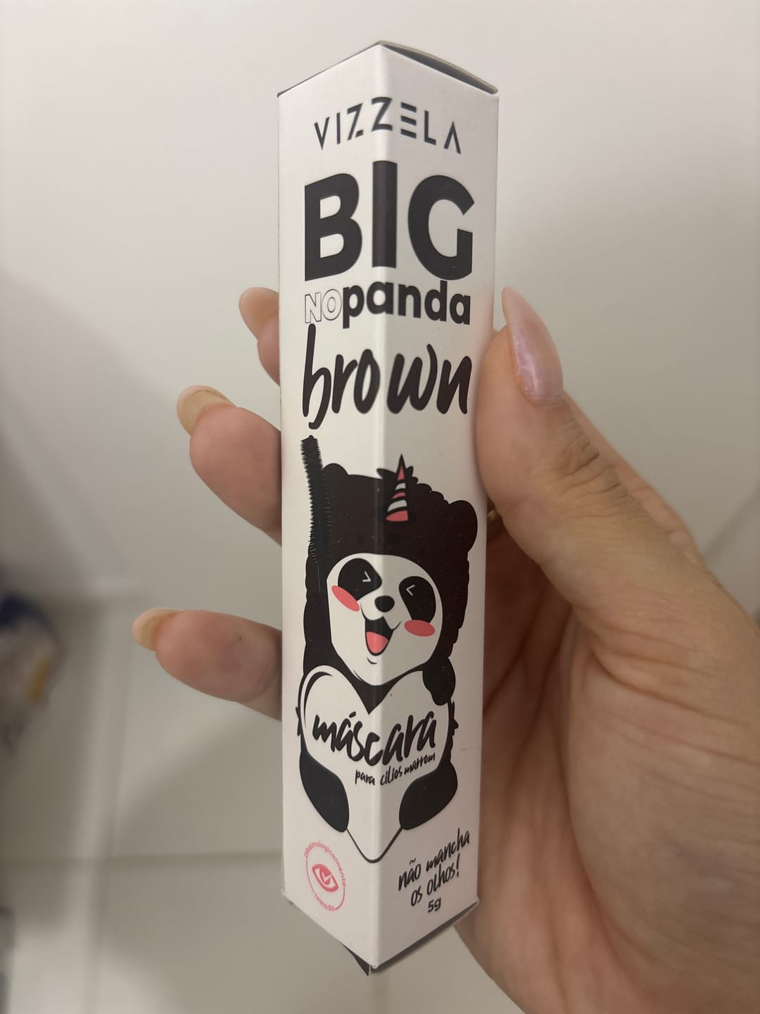 Customer photo review of Máscara Big No Panda Brown Vizzela - Marrom