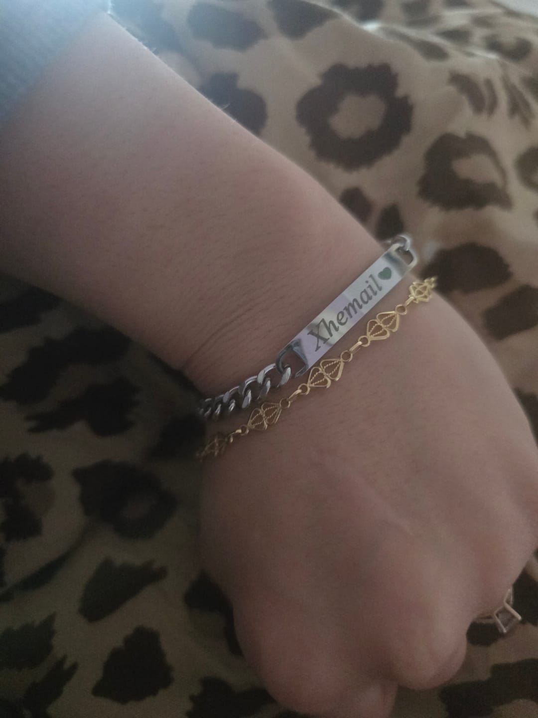 Customer photo review of Bracciali per Coppia Personalizzati con Incisione ✦ Unione Eterna