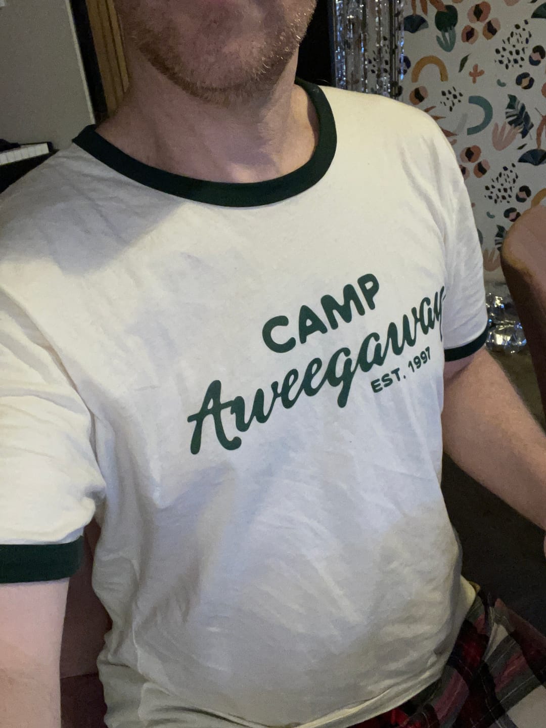 Customer photo review of Aweegaway Camp T-Shirt