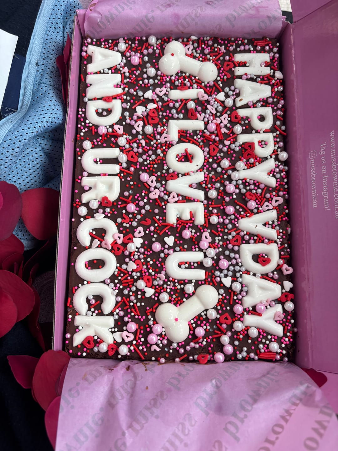 Customer photo review of D!ck Brownie · Large