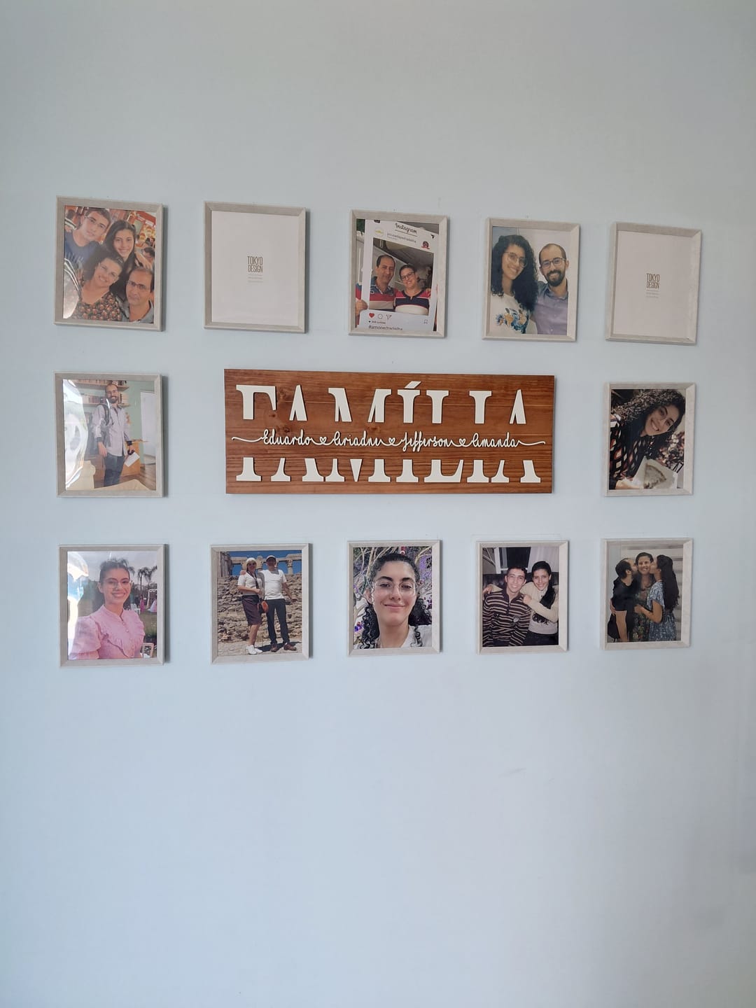 Customer photo review of Placa da Família Personalizada