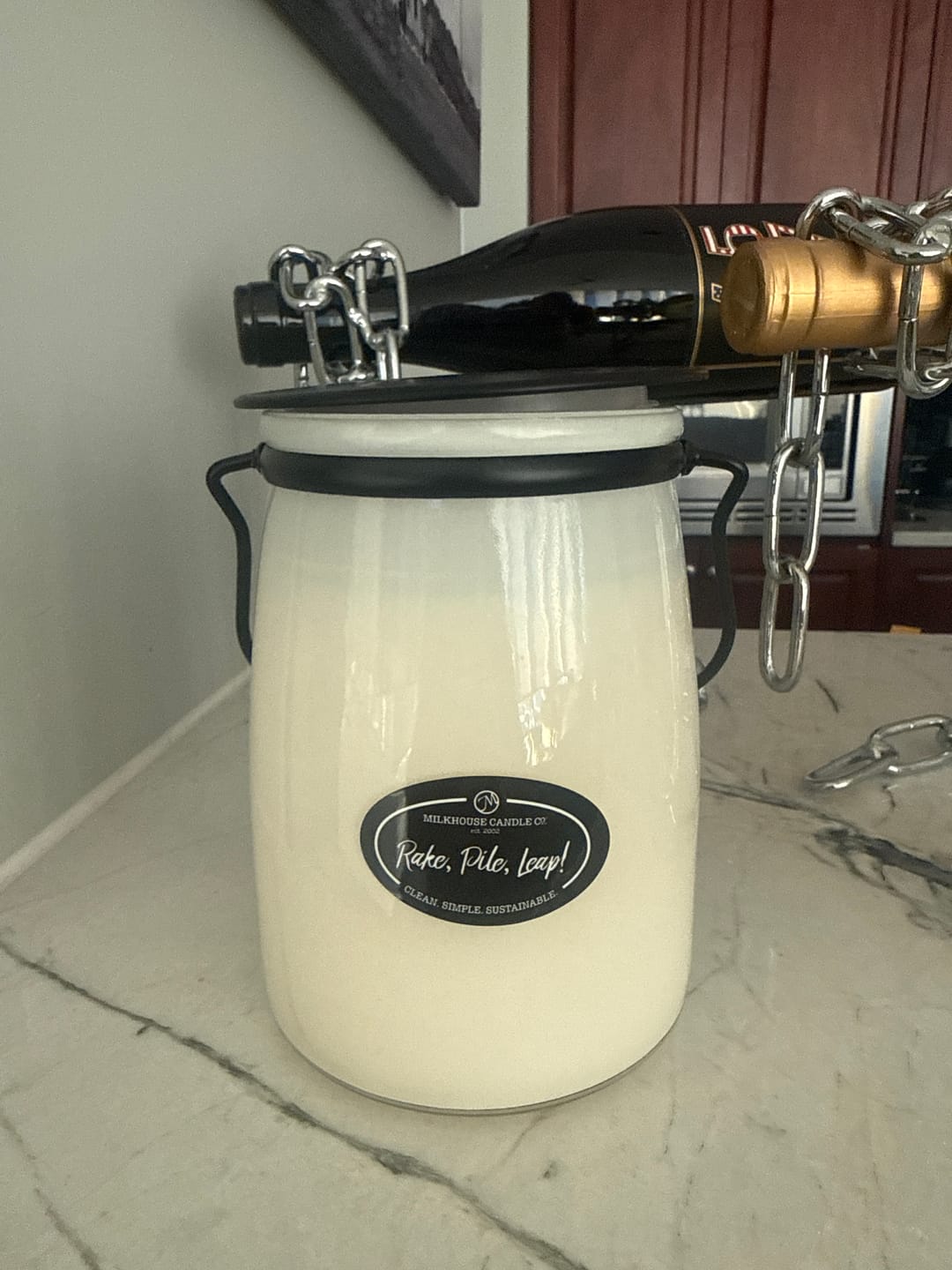 Customer photo review of Rake, Pile, Leap! Candle - 22 oz