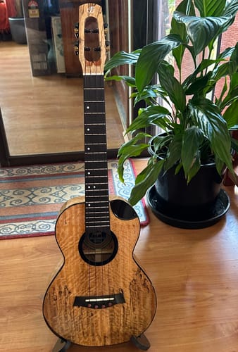 Customer photo review of Flight Fireball EQ-A Tenor Ukulele – All Solid Mango, All-Out Power