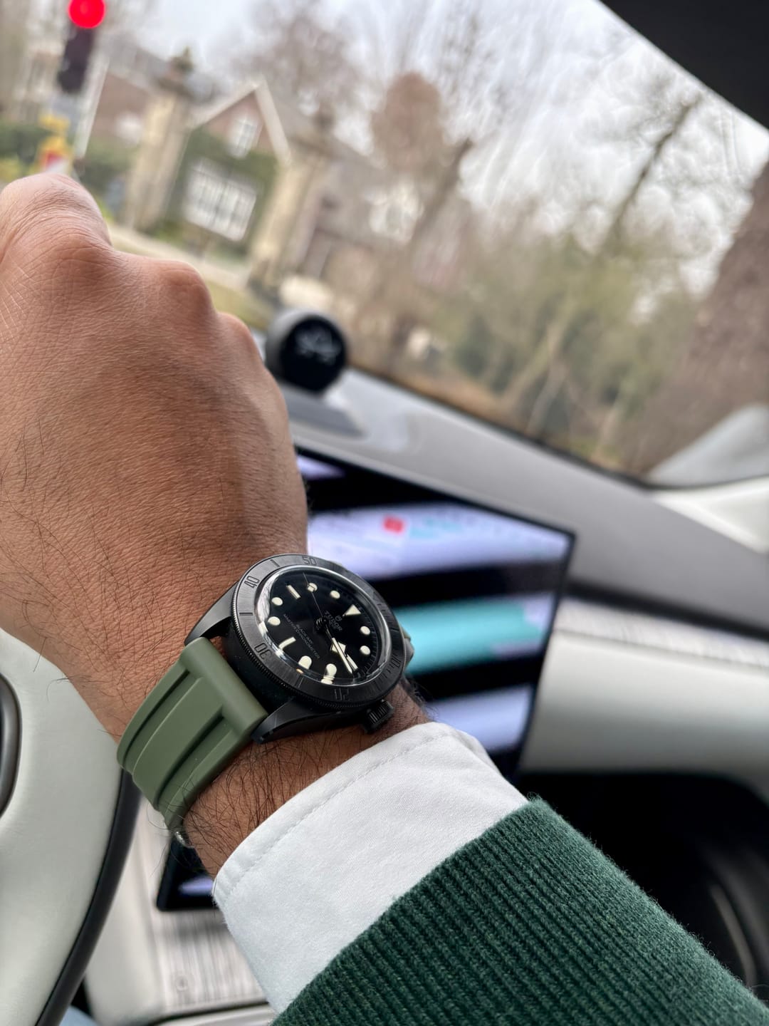 Customer photo review of Rubber Strap for Tudor Black Bay Ceramic