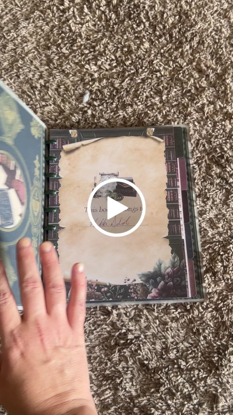 Customer video review of Dark Academia All Booked Up Reading Journal