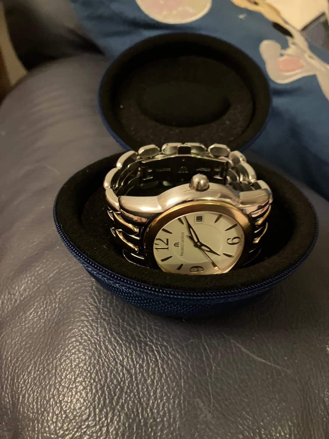 Customer photo review of Blue Single Watch Travel Case – Sleek, Durable & Portable