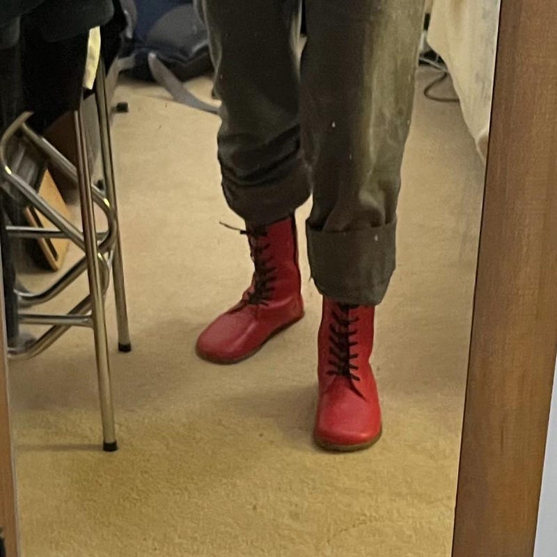 Customer photo review of Zero Drop Barefoot Sneakers – Handcrafted Leather Shoes With Wide Toe Box & Flexible Sole