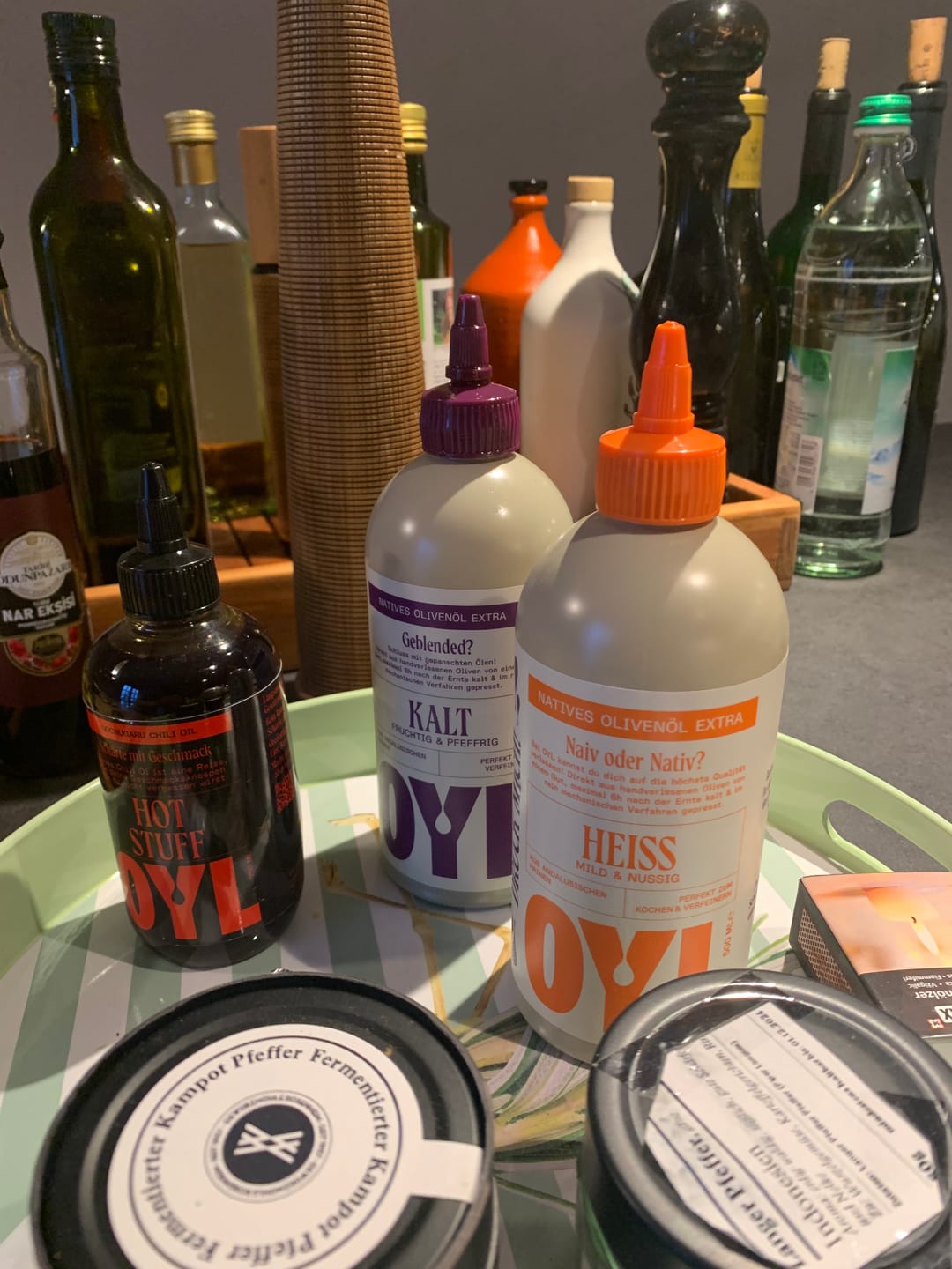 Customer photo review of OYL Olivenöl Trio - HEISS & KALT & HOT STUFF