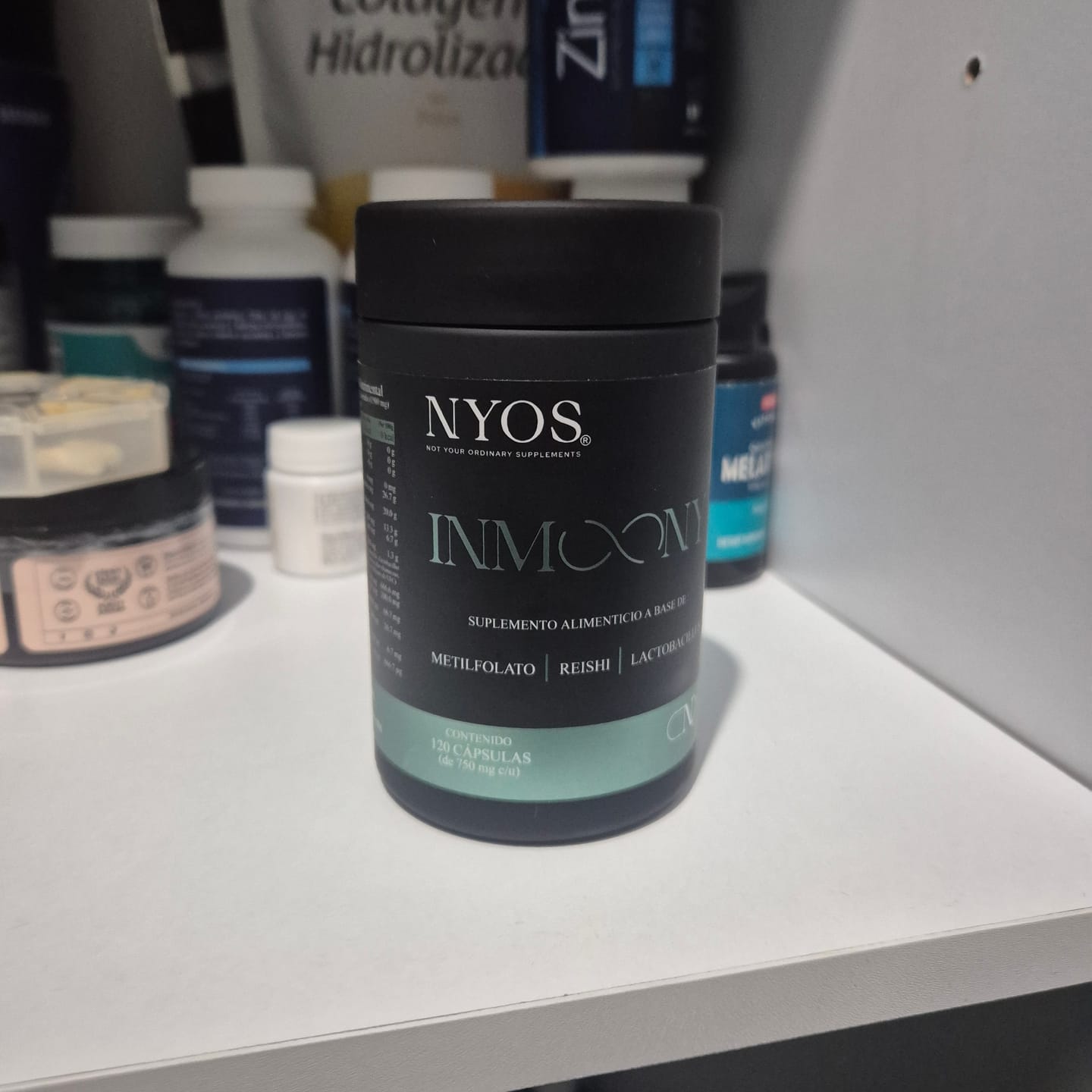 Customer photo review of Inmoony ® – Salud Inmunológica y Vaginal NAC, Probióticos, Quatrefolic & Reishi NYOS