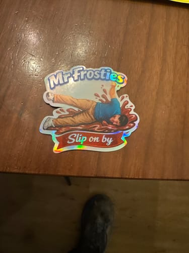 Customer photo review of 100 2.5" Custom Holographic Stickers