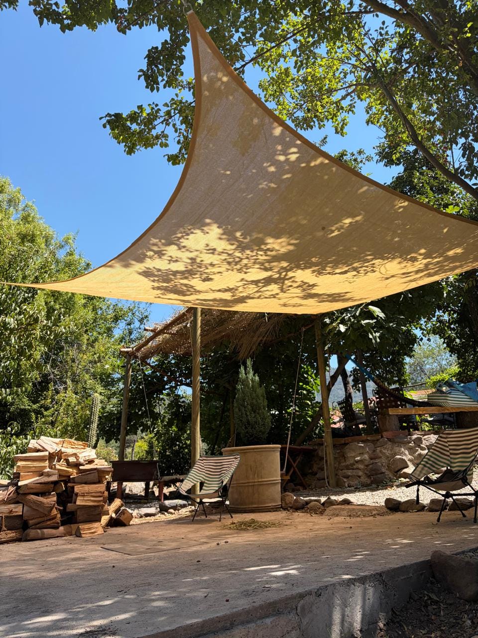 Customer photo review of Toldo de Lona Cuadrada Vela para Sombra Parasol Rectangular Permeable