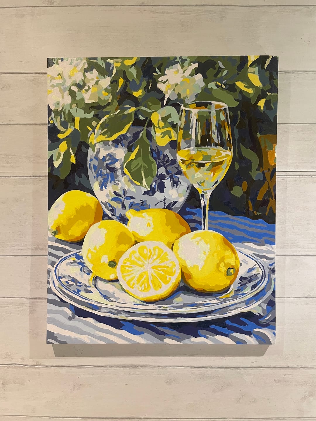 Customer photo review of Lemons and Wine | Paint by Numbers