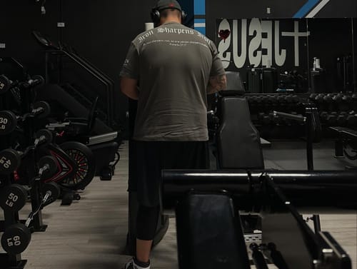 Customer photo review of Premium Oversized Scripture Tee