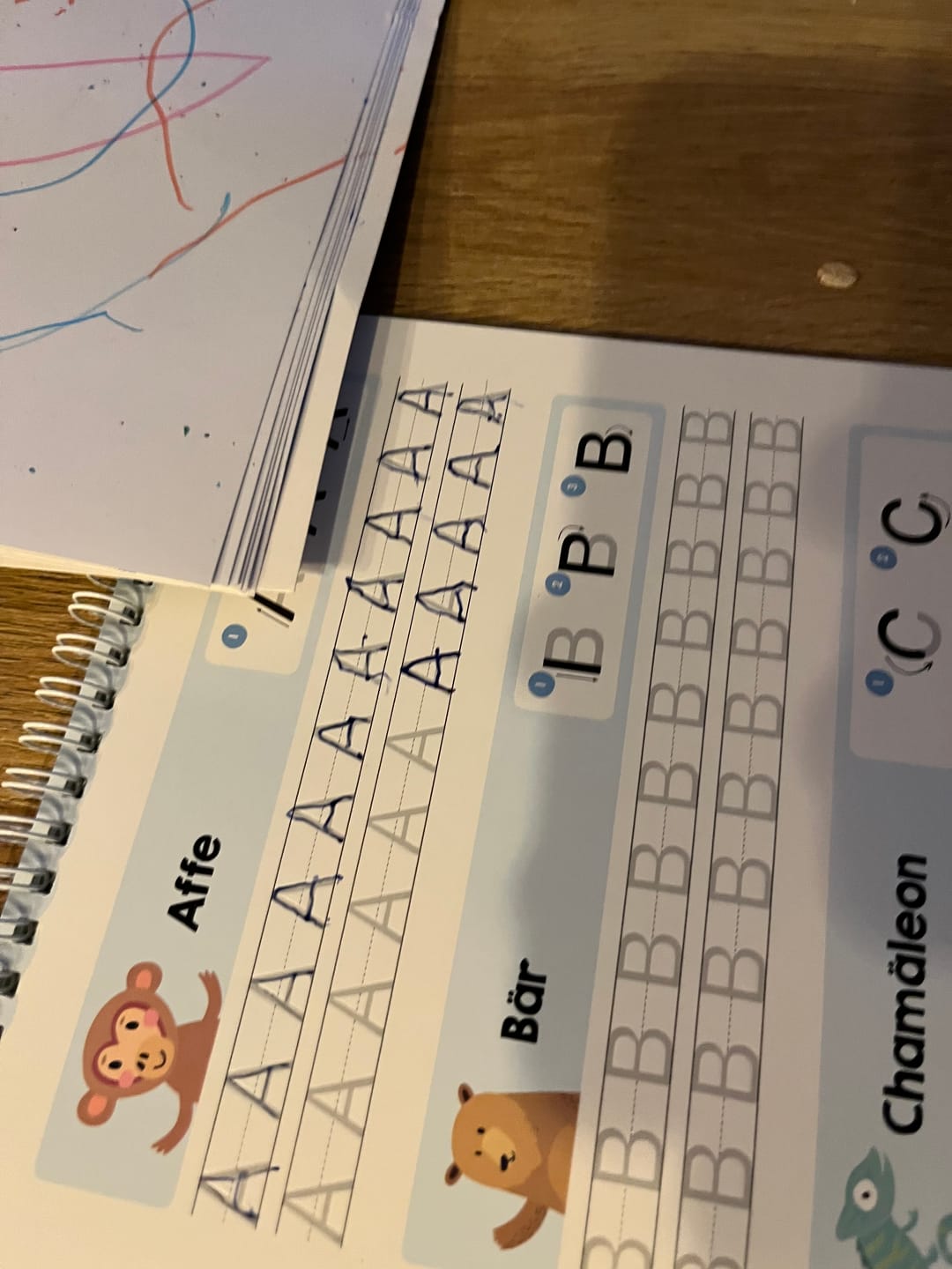 Customer photo review of Edubini Magische Übungshefte® (Geschenk-Starterset)