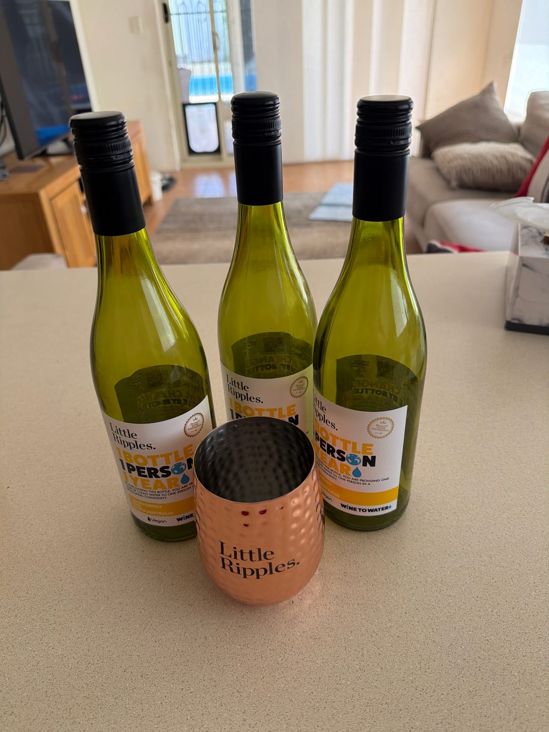 Customer photo review of Hammered Copper Wine Mug GWP