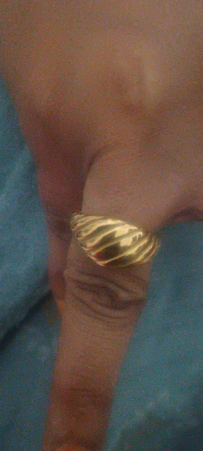 Customer photo review of Croissant Dome Ring
