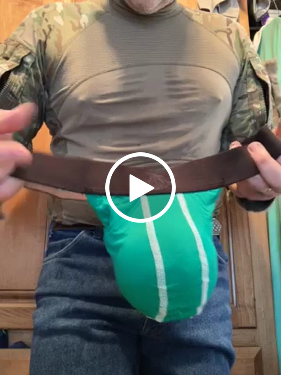 Customer video review of Nylon 0in Mesh Thong No Fly 3pk Crimson/Green/Bone