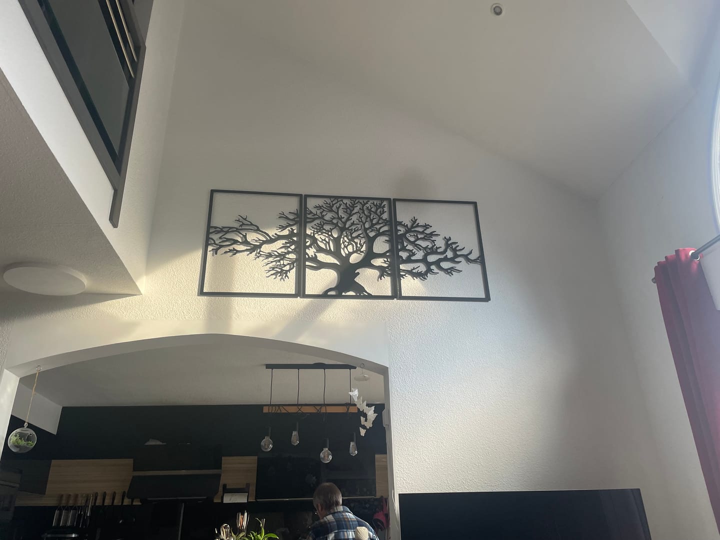 Customer photo review of Décoration murale en métal moderne - Triptyque Arbre De Vie (P01)