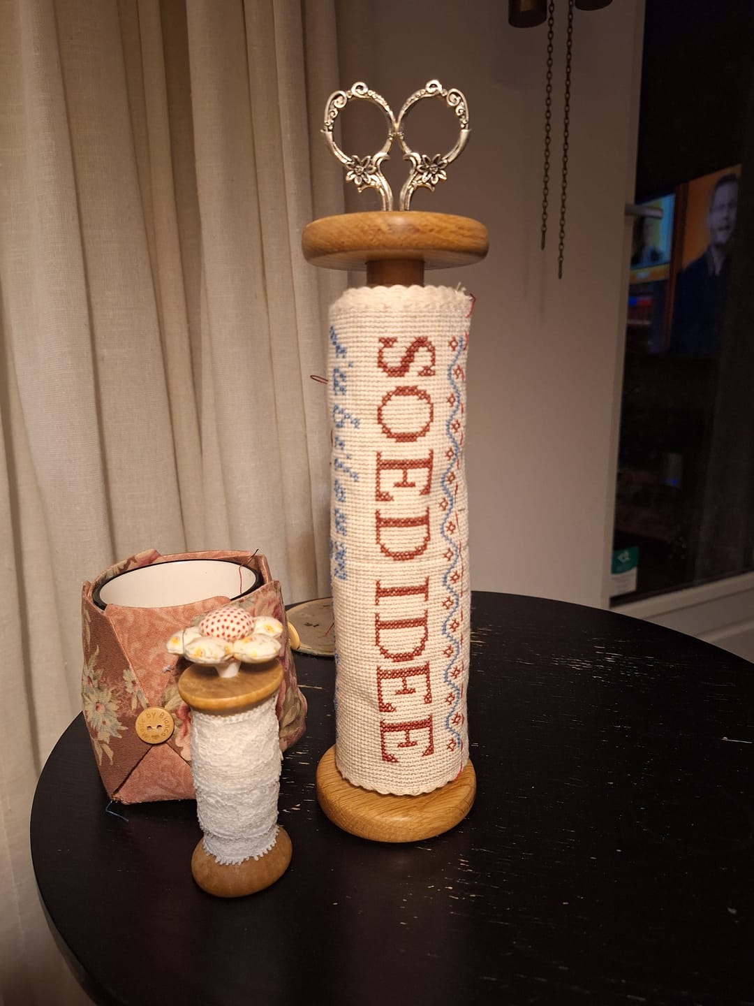 Customer photo review of Houten klossen voor borduurband