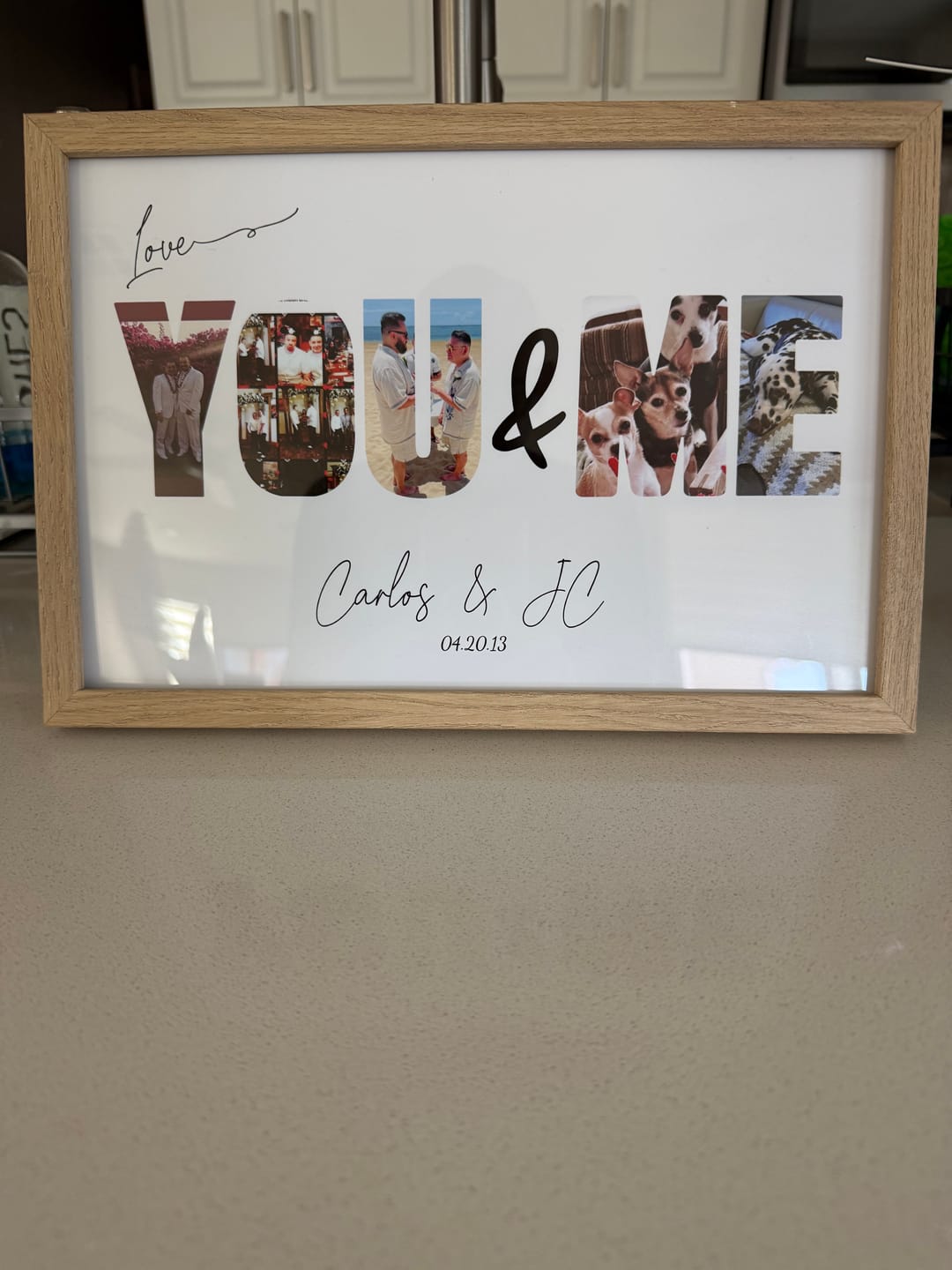 Customer photo review of You & Me - Personalized Poster