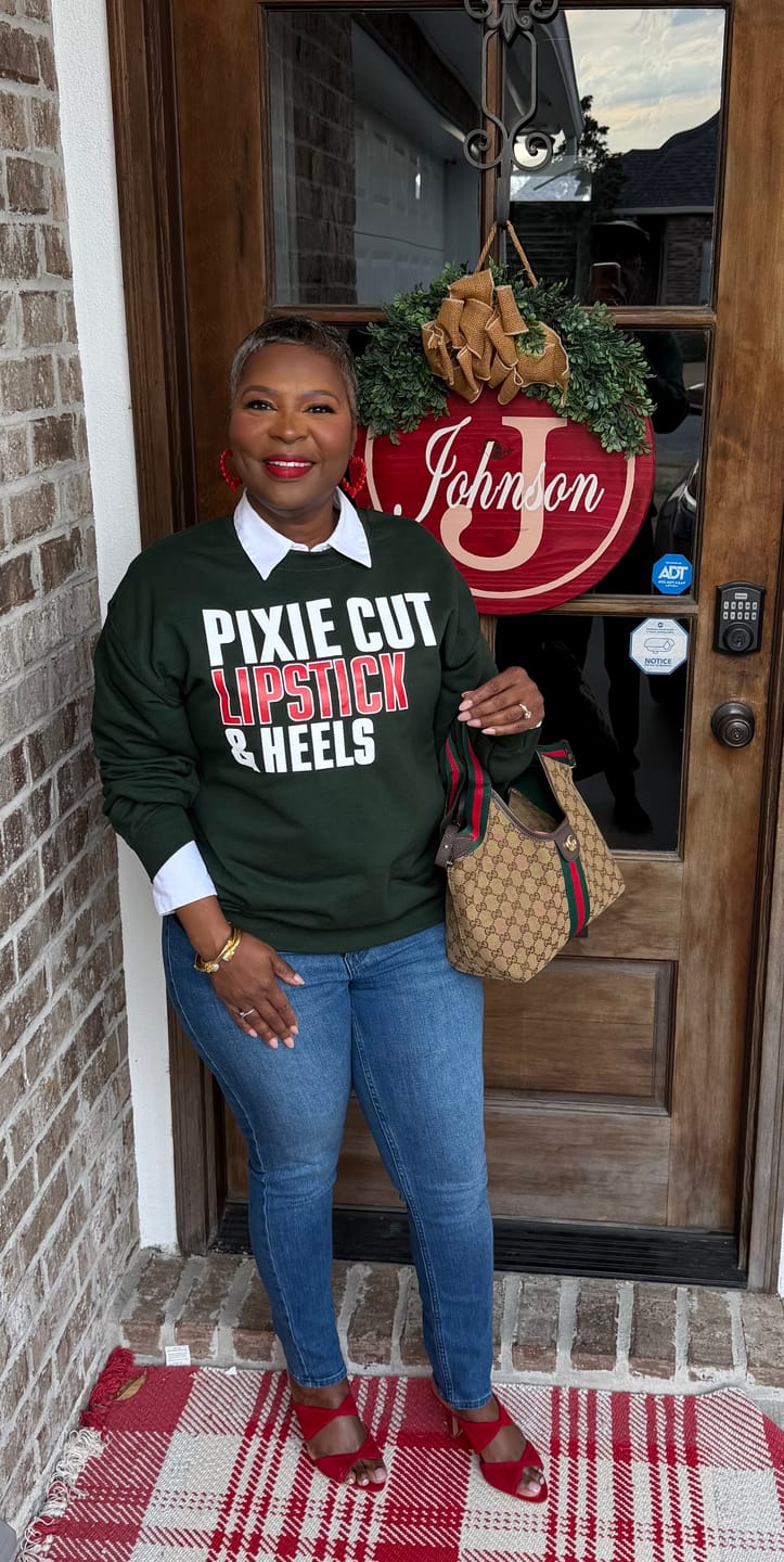 Customer photo review of Pixie Gang Sweatshirt (Green)