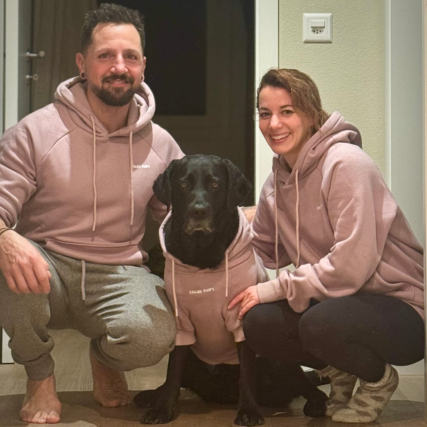 Customer photo review of Essential Human Hoodie - Purple Taupe
