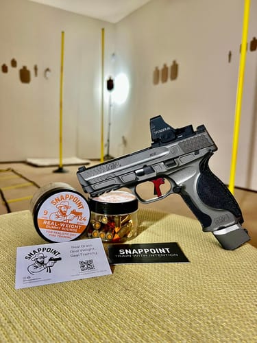 Customer photo review of SnapPoint 9mm Snap Caps (Set of 20)– Real-Weight Dry Fire Dummy Rounds w/ SnapPlug Primer