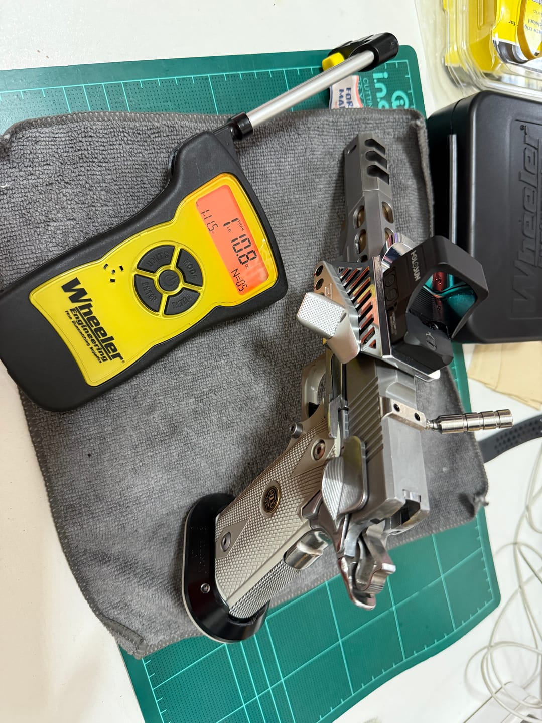 Customer photo review of 1911/2011 Red Dot Scope Multi Mount | Universal Optic Mount