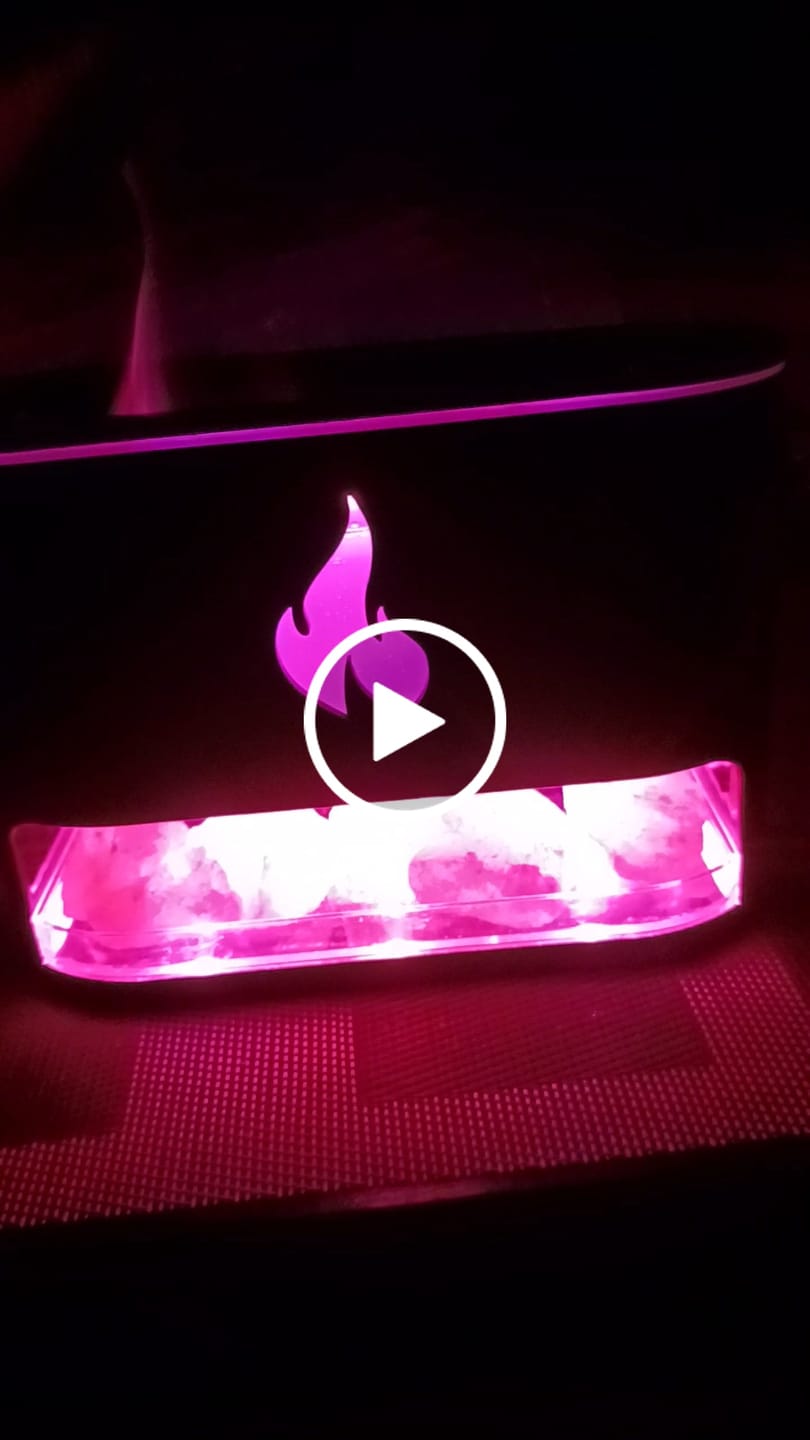 Customer video review of Himalayan Salt Fireplace Humidifier Lamp + FREE 18 Organic Essential Oils Set