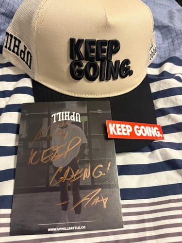 Customer photo review of KEEP GOING OFF WHITE