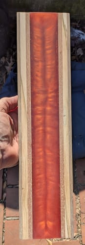 Customer photo review of 16.5x4x1" Silicone Mold For Epoxy Resin - Coaster Mold + Long Cheeseboards