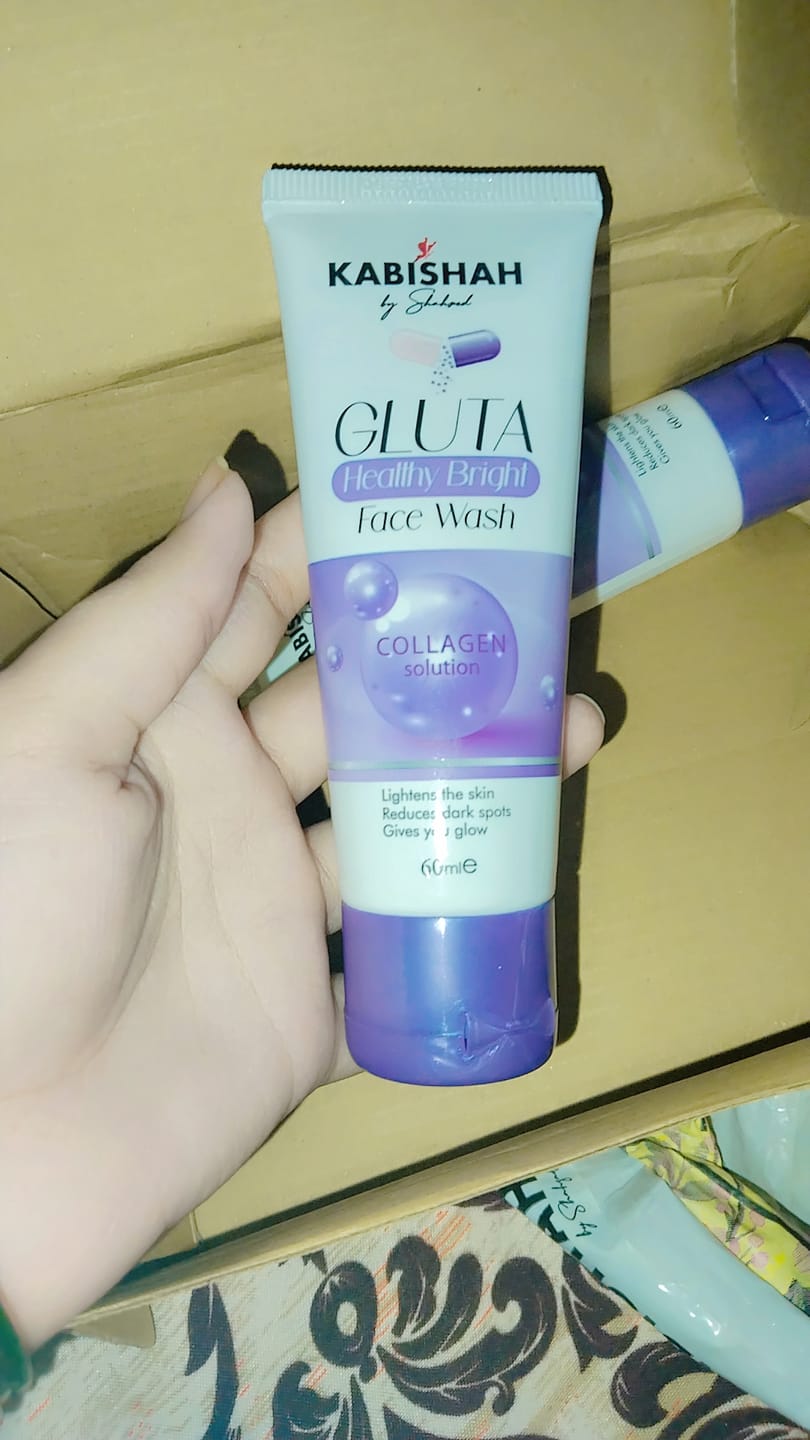 Customer photo review of Gluta Healthy Bright Facewash Double Pack