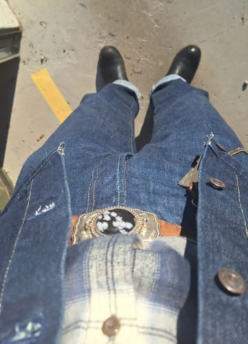 Customer photo review of 1966 Selvedge Denim Jeans