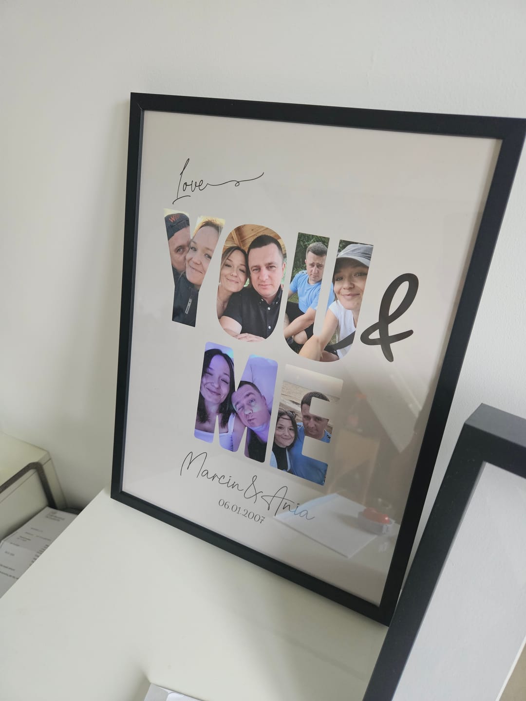 Customer photo review of You & Me - Personalized Poster