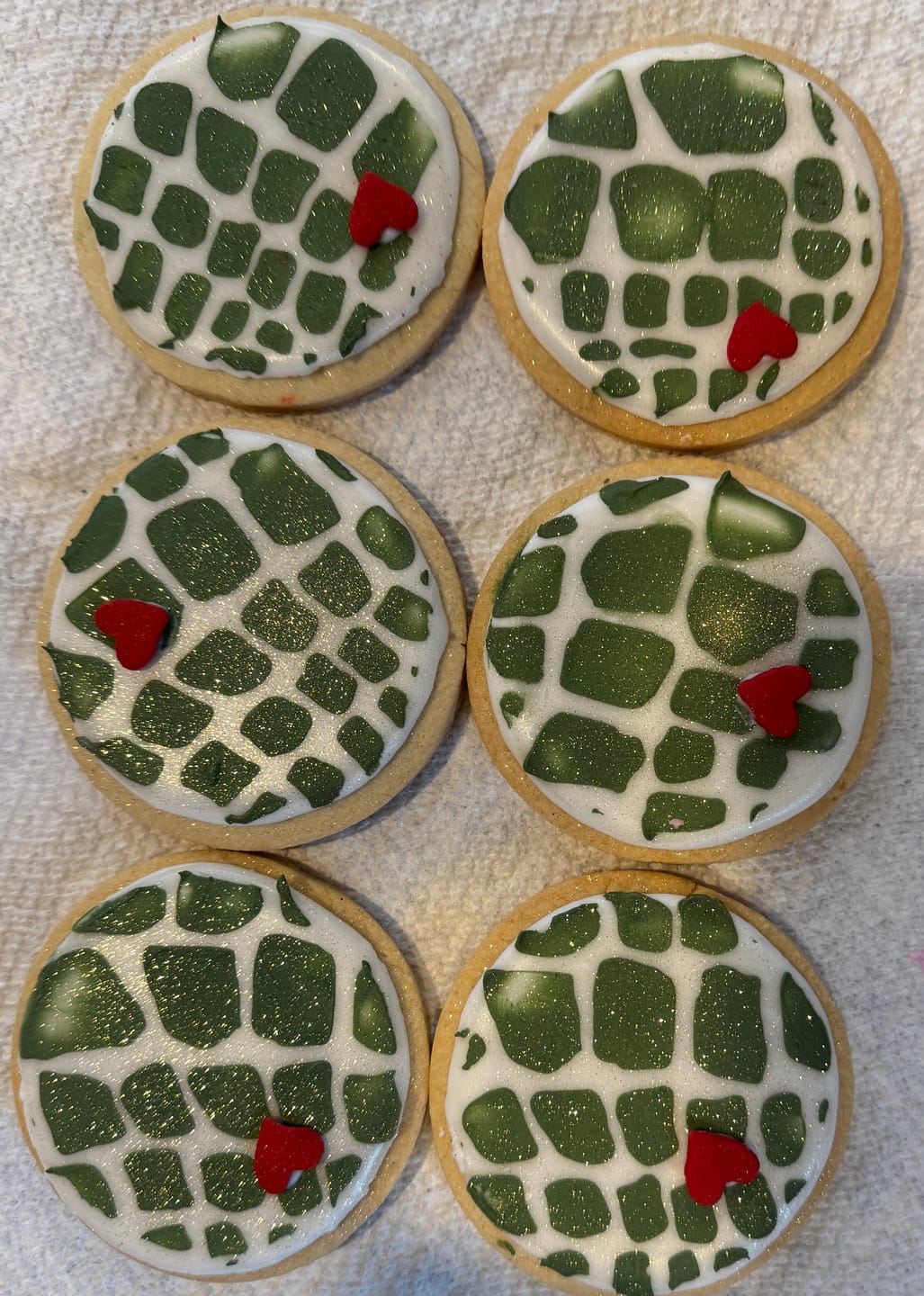 Customer photo review of Hail Yes Cookie Stencil Set