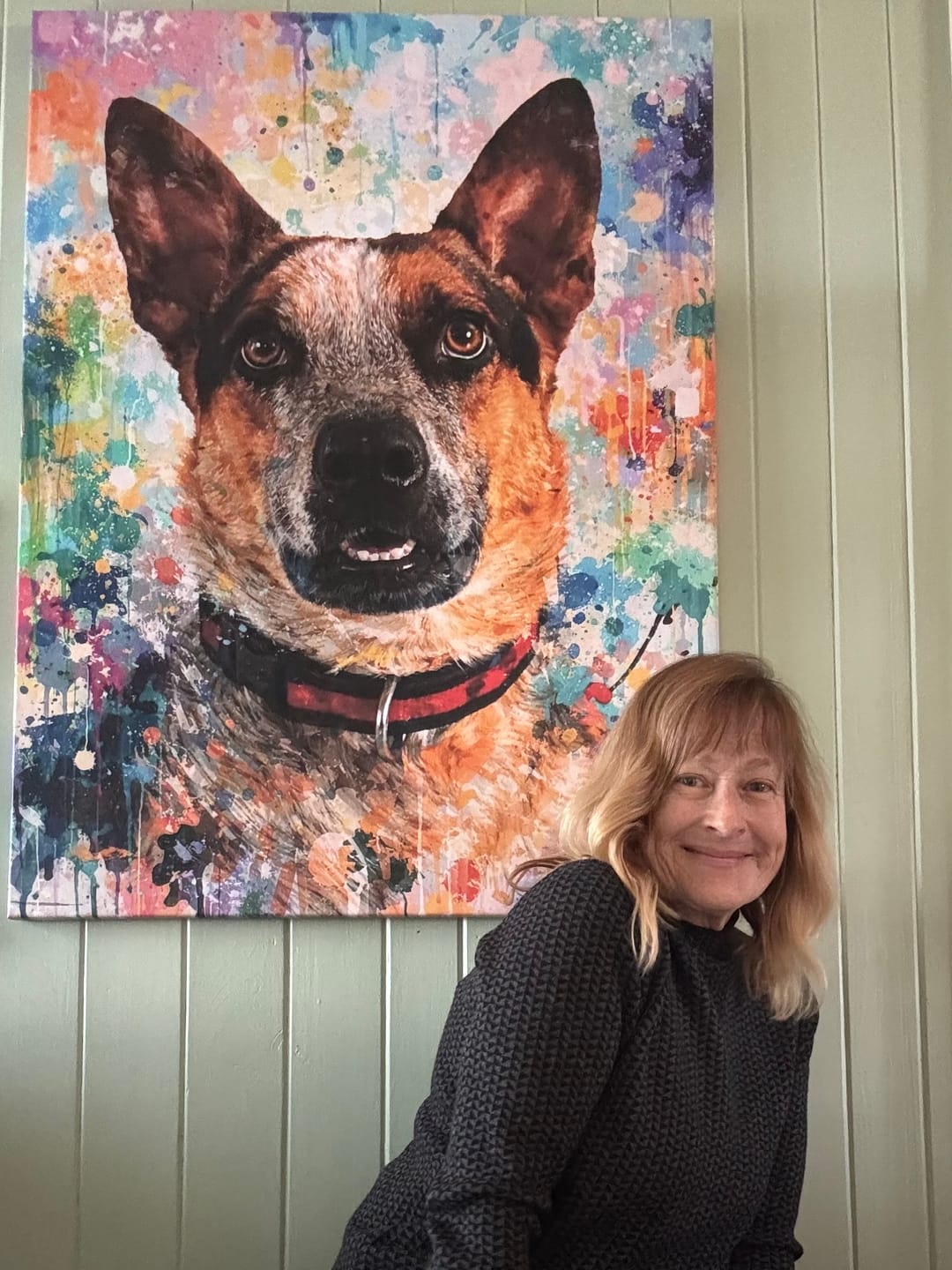 Customer photo review of Custom Pet Portrait - Abstract Style