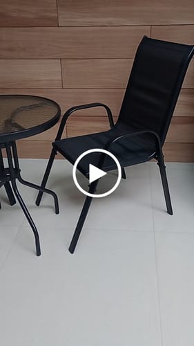 Customer video review of Conjunto de Mesa com 2 Cadeiras Empoli EM-6021 para Jardim