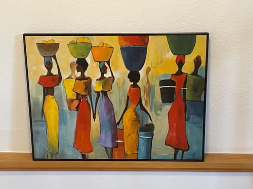 Customer photo review of People Canvas Art #PE389