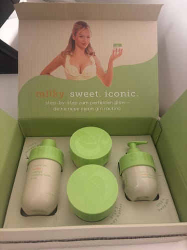 Customer photo review of Glow Girl Butter Set Milky Mango Matcha Latte Kiss