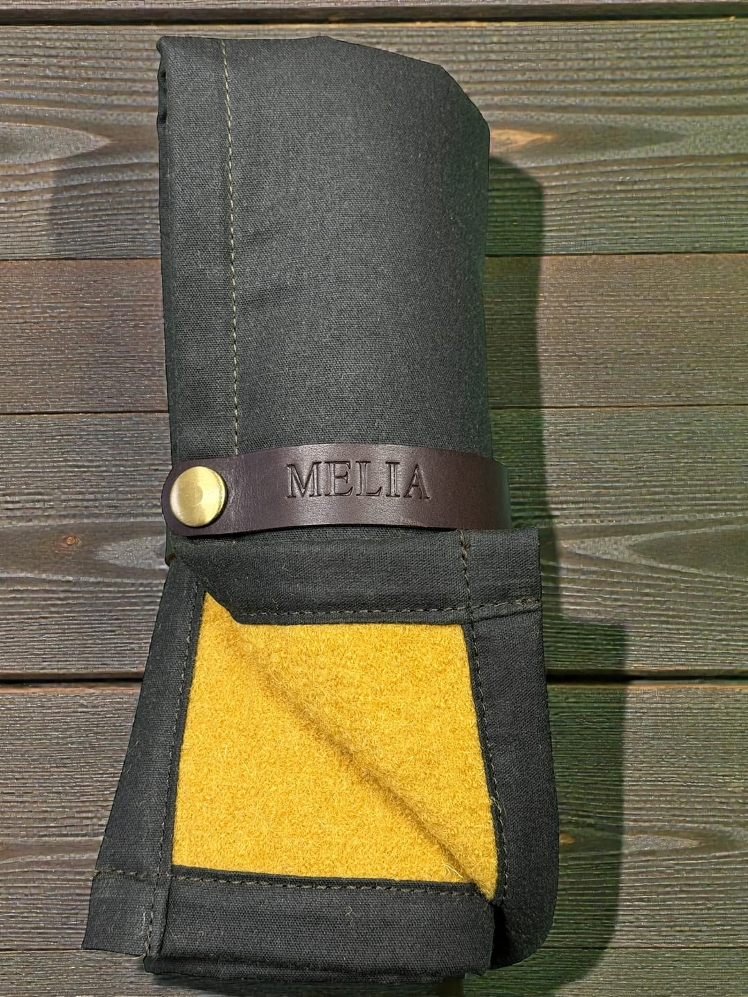 Customer photo review of Plain 100% Boiled Wool Fabric